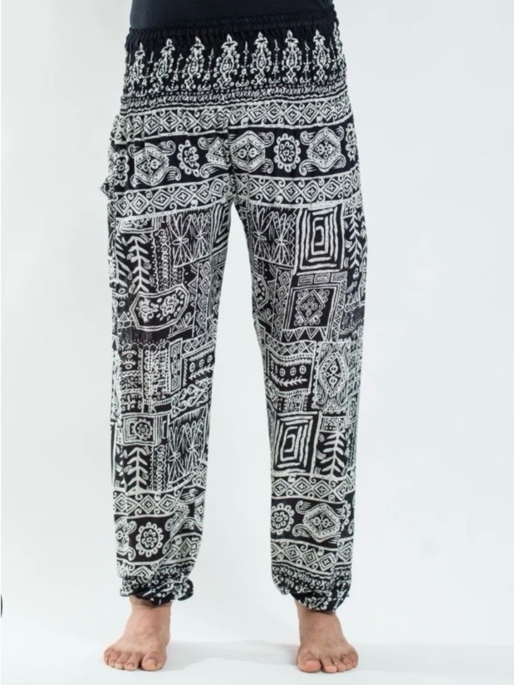 Harem Pants Men's Black & White Pants small
